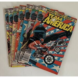 Team America #1,2,5,6,7,8,9 FN Or Better Marvel 1982 Lot Of 7